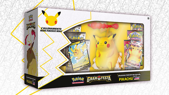 Collezione Premium Gran Festa con statuina Pikachu-VMAX