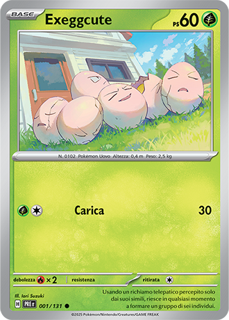 001-131 Exeggcute  Comune (IT) - MINT