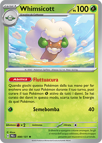 008-131 Whimsicott Holo (IT) – MINT