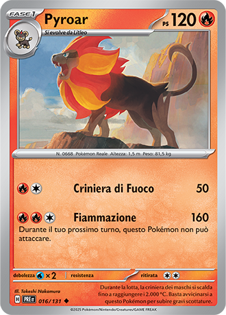 016-131 Pyroar Non Comune (IT) – MINT