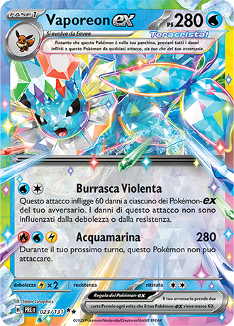 023-131 Vaporeon ex (IT) – MINT