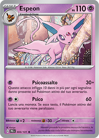 033-131 Espeon Holo (IT) – MINT