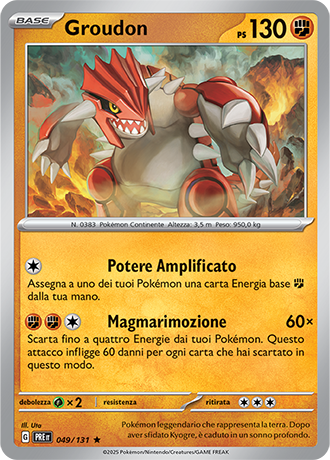 049-131 Groudon Holo (IT) – MINT