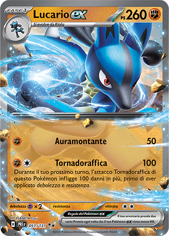 051-131 Lucario ex (IT) – MINT