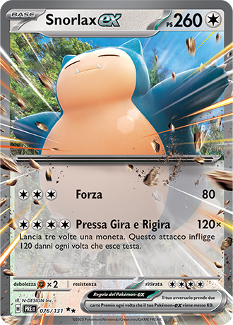 076-131 Snorlax ex (IT) – MINT