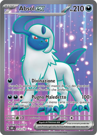 Absol ex - Ossidiana Infuocata #214