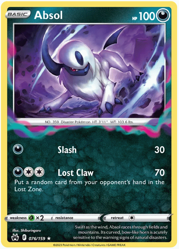 Absol - Crown Zenith #76