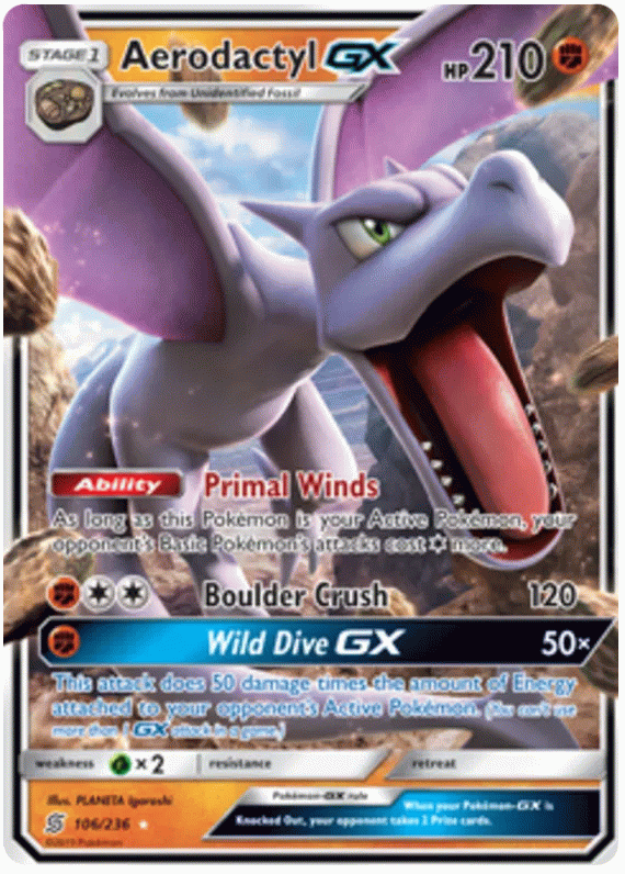 Aerodactyl GX - Unified Minds #106