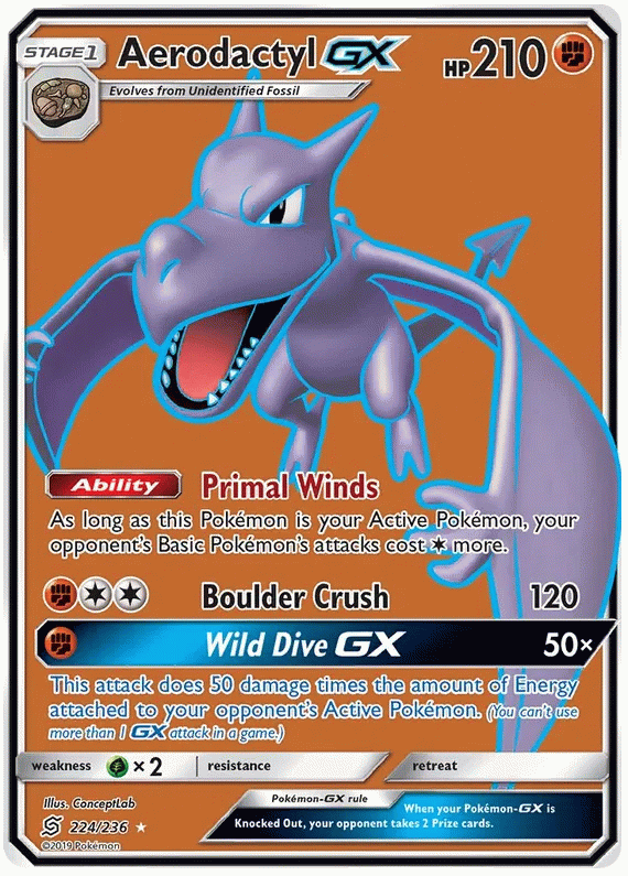 Aerodactyl GX - Unified Minds #224