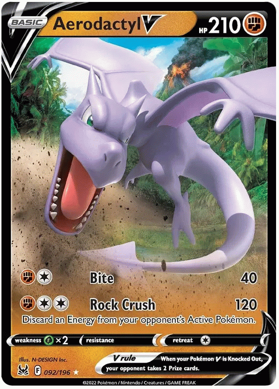 Aerodactyl V - Lost Origin #92