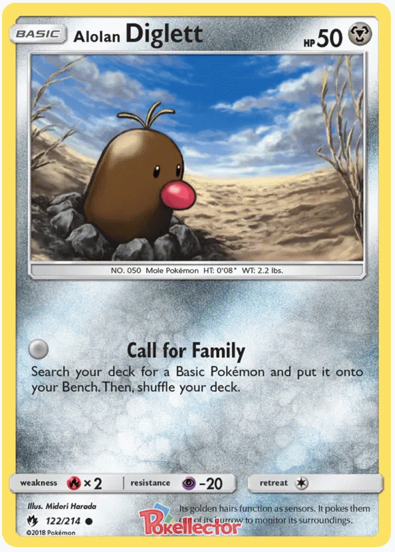 Alolan Diglett - Lost Thunder #122