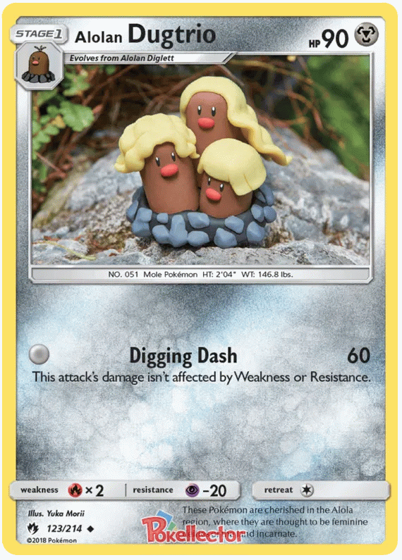 Alolan Dugtrio - Lost Thunder #123