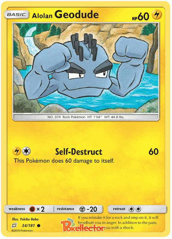 Alolan Geodude - Team Up #34