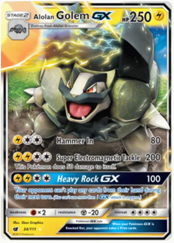 Alolan Golem GX - Crimson Invasion #34