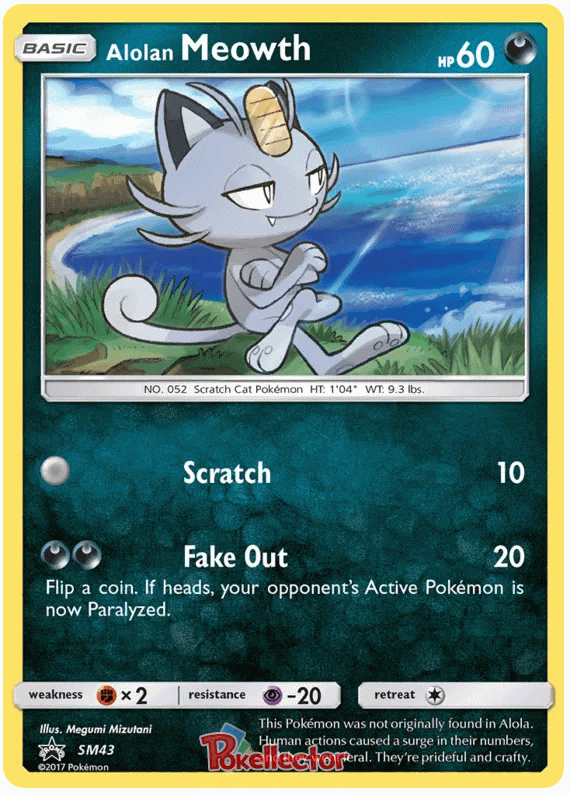 Alolan Meowth - Sun & Moon Promos #43