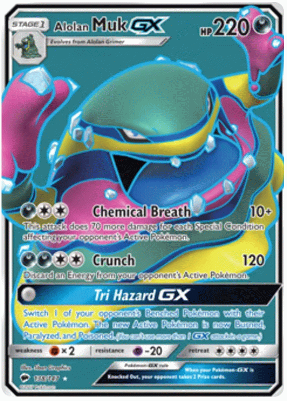 Alolan Muk GX - Burning Shadows #138