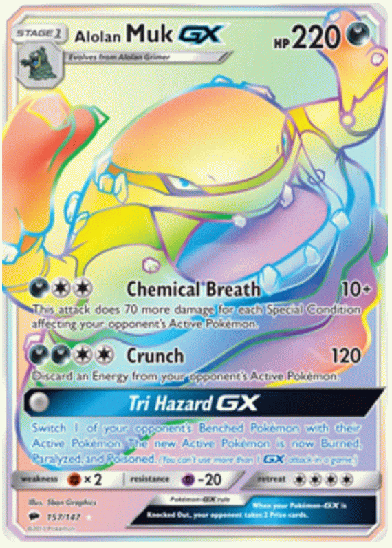 Alolan Muk GX - Burning Shadows #157