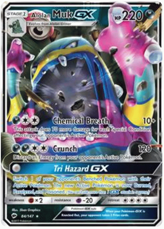 Alolan Muk GX - Burning Shadows #84