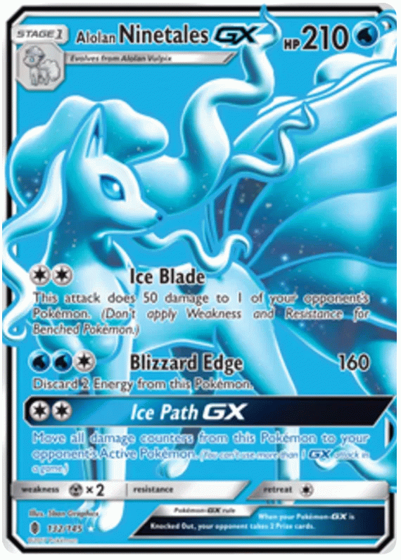 Alolan Ninetales GX - Guardians Rising #132