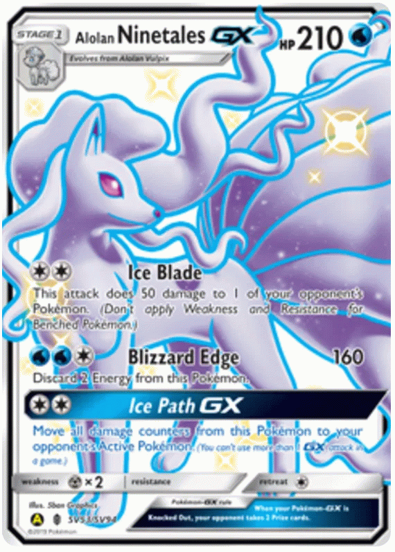 Alolan Ninetales GX - Hidden Fates #53