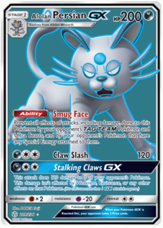 Alolan Persian GX - Cosmic Eclipse #219