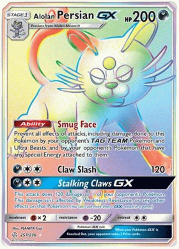 Alolan Persian GX - Cosmic Eclipse #257