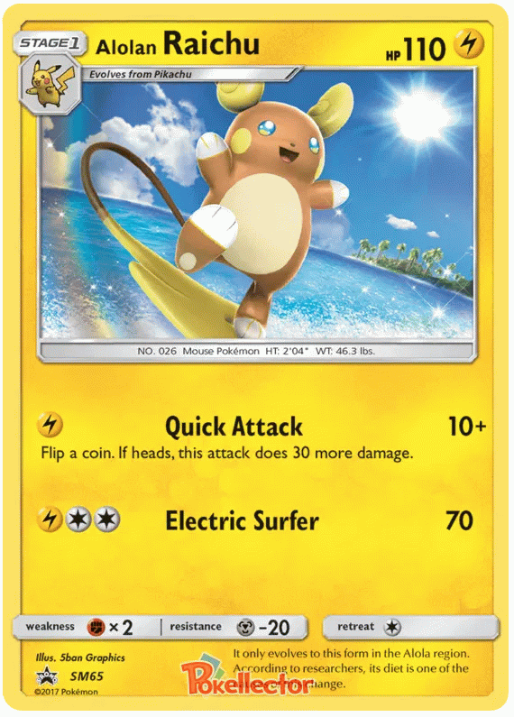 Alolan Raichu - Sun & Moon Promos #65