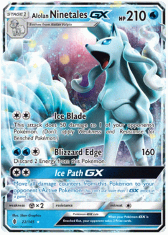 Alolan Ninetales GX - Guardians Rising #22