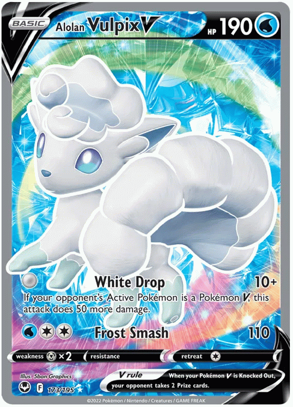 Alolan Vulpix V - Tempesta Argentata #173