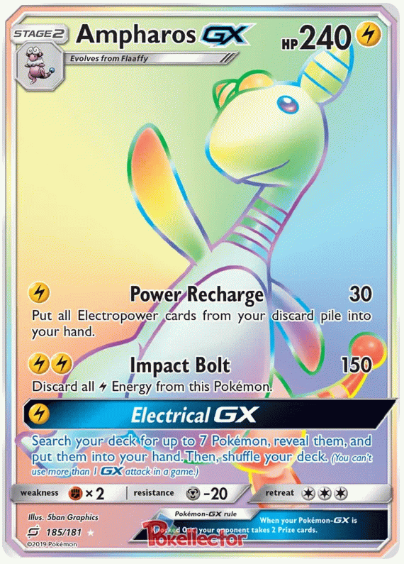 Ampharos GX - Team Up #185