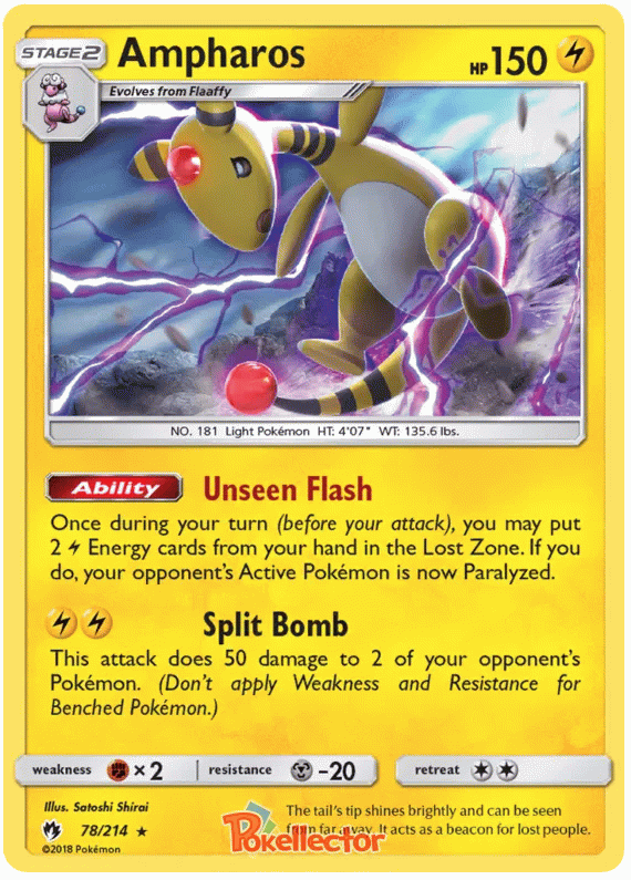 Ampharos - Lost Thunder #78