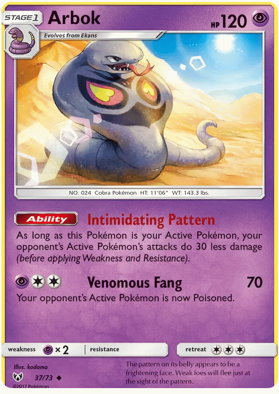 Arbok - Shining Legends #37