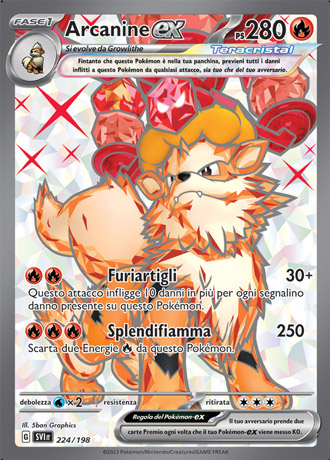 Arcanine ex - Scarlatto & Violetto #224