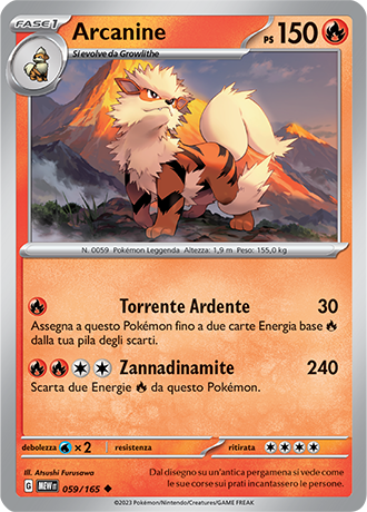 Arcanine - Scarlatto & Violetto - 151 #59