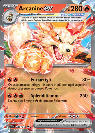 Arcanine ex - Scarlatto & Violetto #32