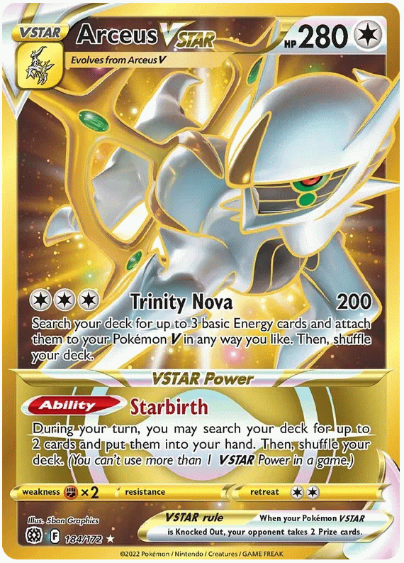 Arceus VSTAR - Brilliant Stars #184