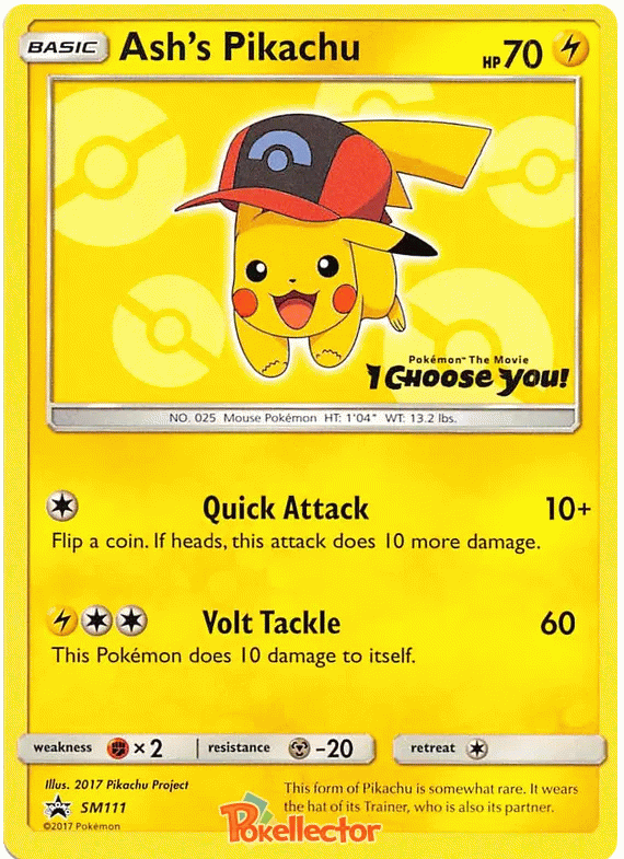 Ash's Pikachu - Sun & Moon Promos #111