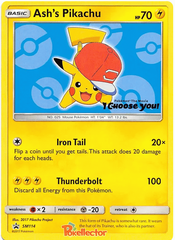 Ash's Pikachu - Sun & Moon Promos #114