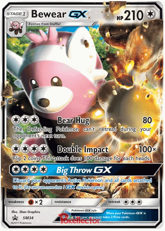 Bewear GX - Sun & Moon Promos #34