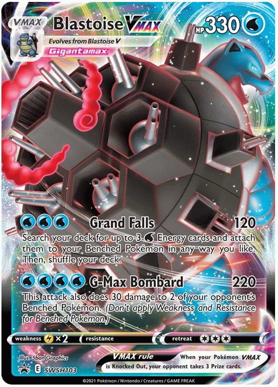 Blastoise VMAX - Sword & Shield Promos #103