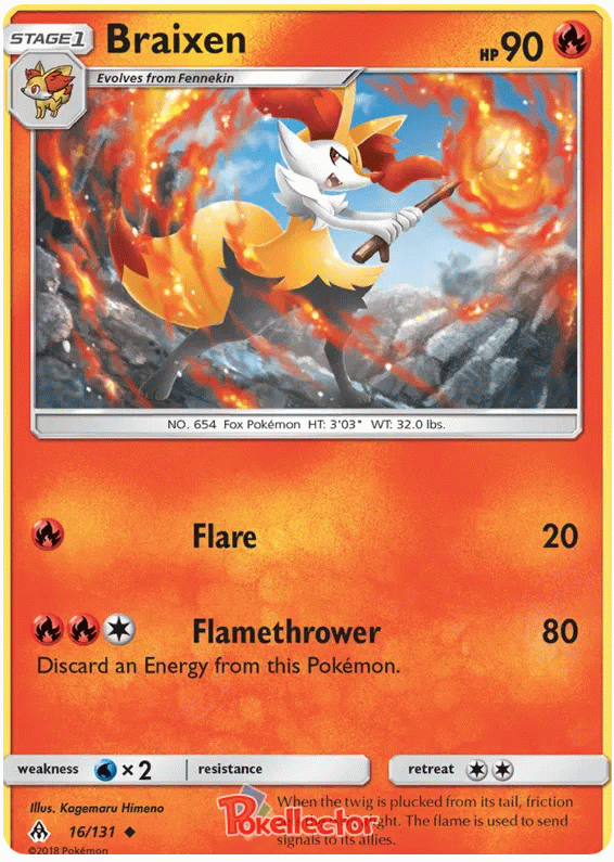 Braixen - Forbidden Light #16