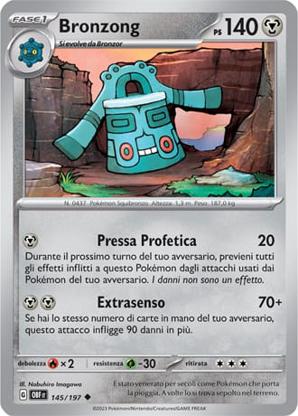 Bronzong - Ossidiana Infuocata #145