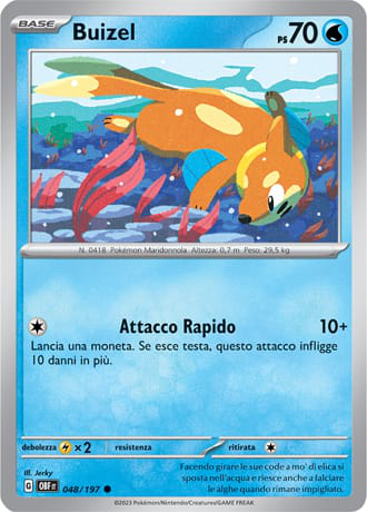 Buizel - Ossidiana Infuocata #48