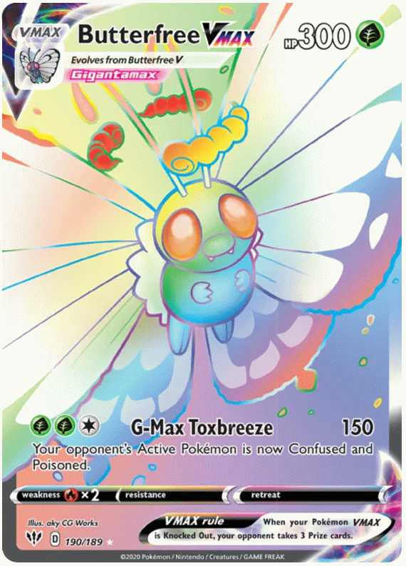 Butterfree VMAX - Darkness Ablaze #190