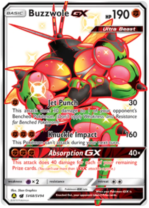 Buzzwole GX - Hidden Fates #68