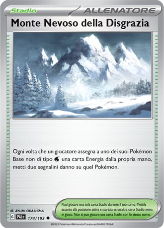 Calamitous Snowy Mountain - Evoluzioni A Paldea	 #174