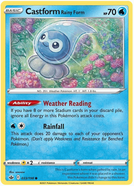 Castform Rainy Form - Chilling Reign #33