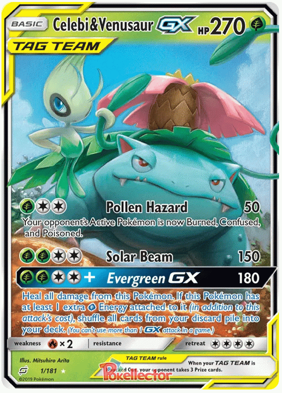 Celebi & Venusaur GX - Team Up #1