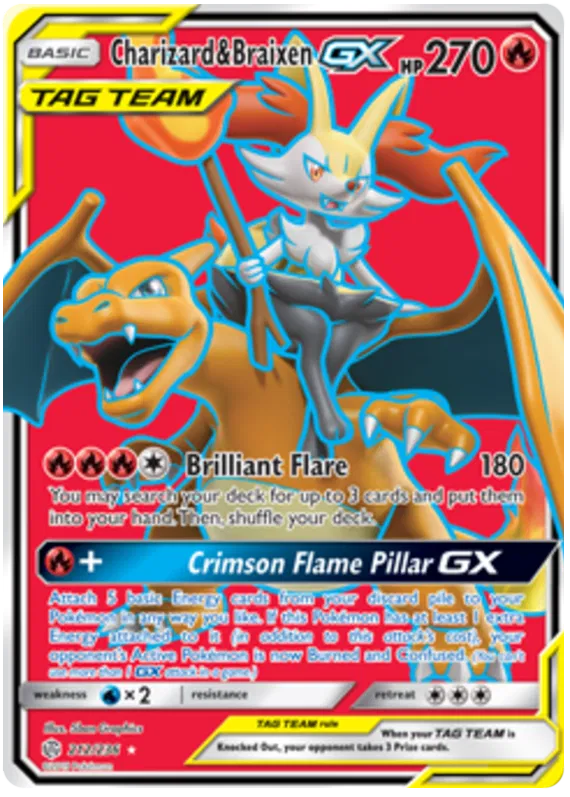 Charizard & Braixen GX - Cosmic Eclipse #212