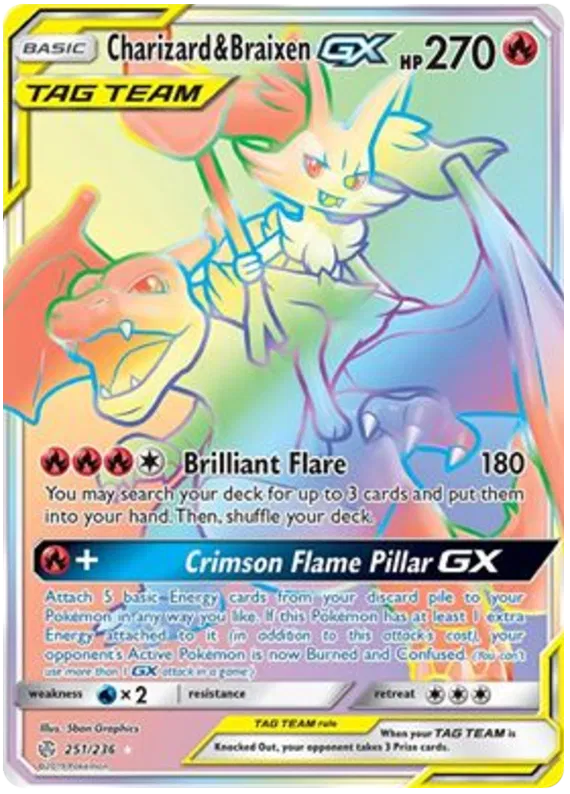 Charizard & Braixen GX - Cosmic Eclipse #251